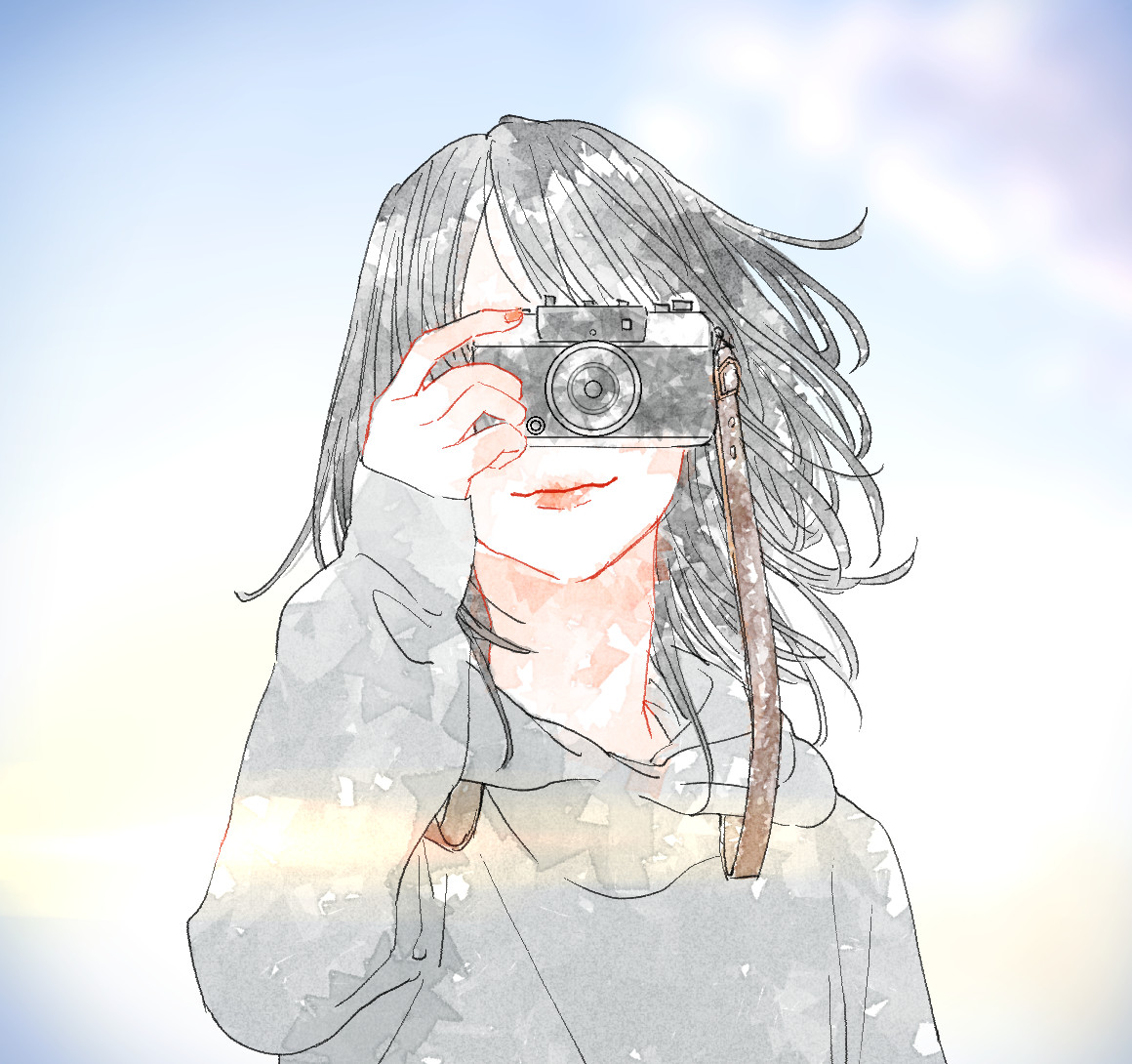 カメラを構える人